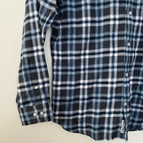Original Penguin Mens Heathered Trim Fit Flannel Shirt Long Sleeve XXL - Picture 3 of 9